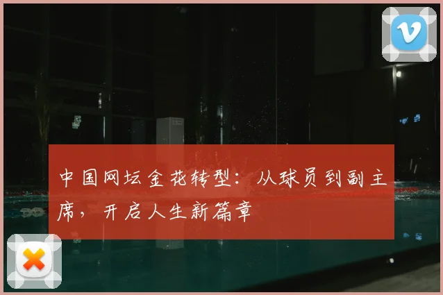 中国网坛金花转型:从球员到副主席,开启人生新篇章